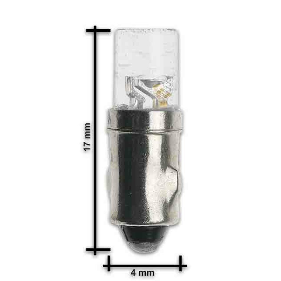 Lampadine LED BA7S Per Cruscotto Auto - 12V, Bianco, 50LM, 4 Pezzi, Terra Negativa