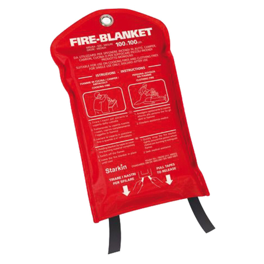 Coperta Antincendio 1x1m In Vetroresina - Coperta Ignifuga Per Emergenze Casa E Auto