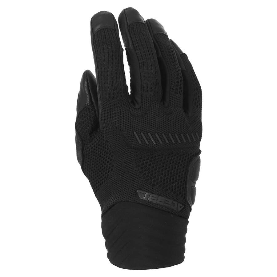 Guanti in pelle e tessuto Maya