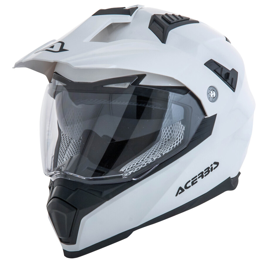 CASCO MOTO INTEGRALE ACERBIS FLIP FS-606 ENDURO CROSS MOTARD ARANCIO FLUO TG L