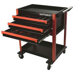 AUTOBEST - Carrello per attrezzi 3 cassetti - AUTOBEST - Carrello per attrezzi