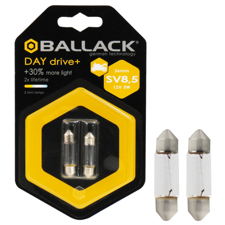 Lampadina moto a siluro a filamento Day Drive + - BALLACK