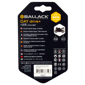 Lampadina moto BA9S a filamento Day Drive + BA9S - BALLACK