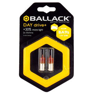 Lampadina moto BA9S a filamento Day Drive + BA9S - BALLACK