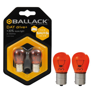 Lampadina moto BAU15Sa filamento Day Drive + BAU15S - BALLACK BALLACK