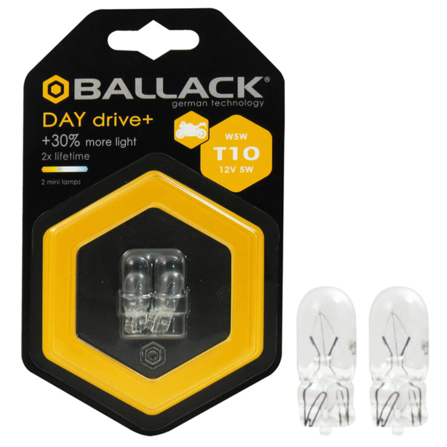 Lampadina moto T10 a filamento Day Drive + T10 - BALLACK