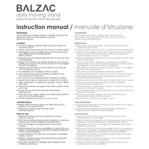 Carrello movimento moto Pedana - BALZAC