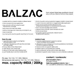 Cavalletto Anteriore Per cannotto di sterzo - BALZAC