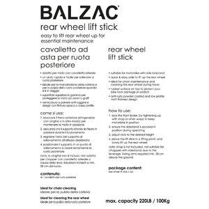 Cavalletto Posteriore Cavalletto ad asta per ruota posteriore - BALZAC