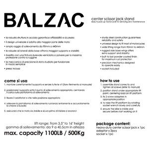 Sollevatore Moto A pantografo - BALZAC