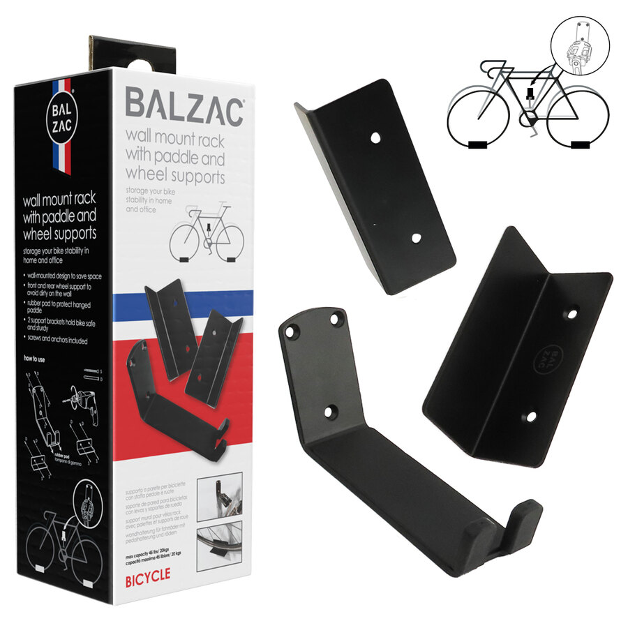 Portabici da muro Aggancio a pedale - BALZAC