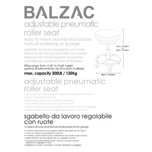 Seggiolino officina Sgabello tondo - BALZAC