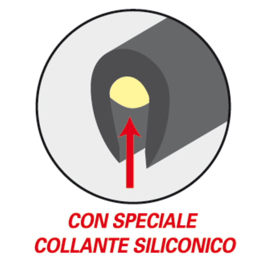 PROTEZIONI PORTA BBROS SCROLL GOMMA NERO UNIVERSALE 65CM SALVA PORTIERA AUTO