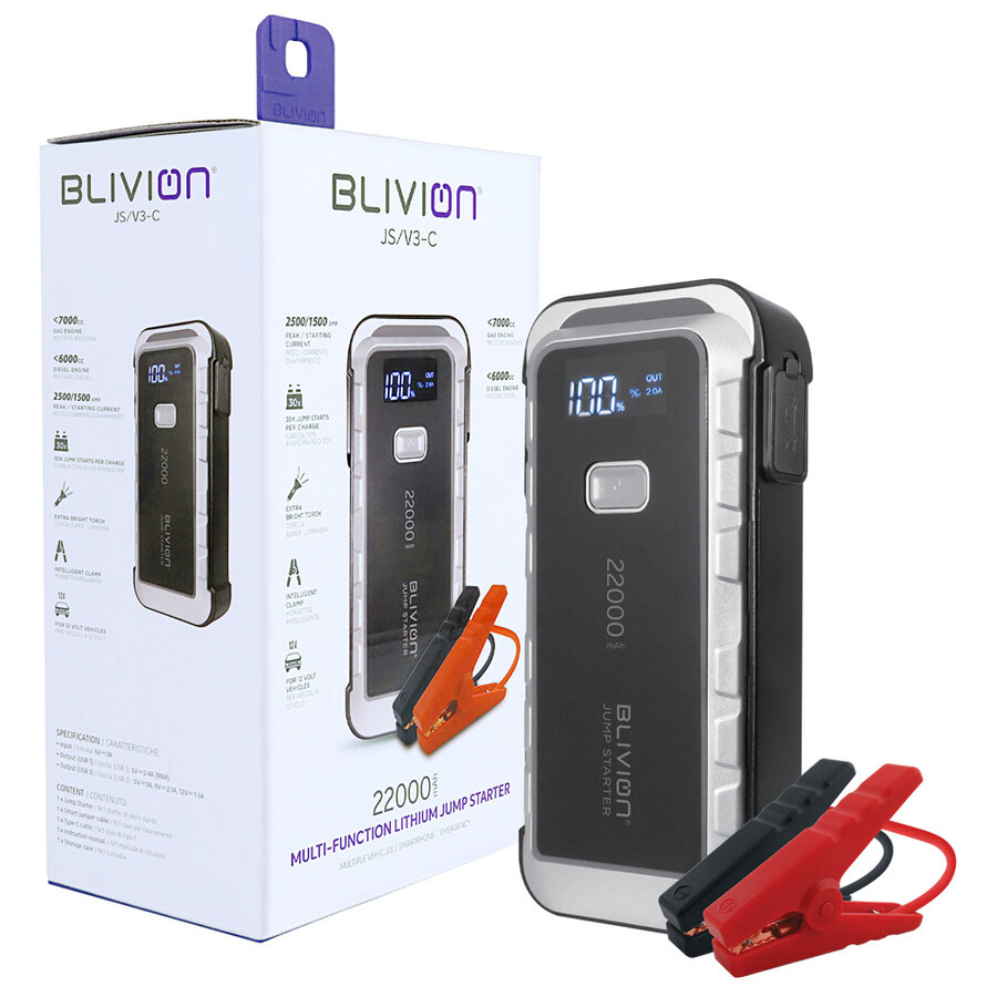 Avviatore con batteria al litio JS/V3-C 22000mAh - BLIVION