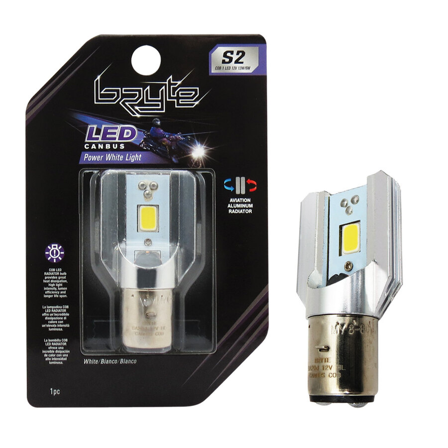 Lampadine - Led S2 BA20D Cob Led - BRYTE