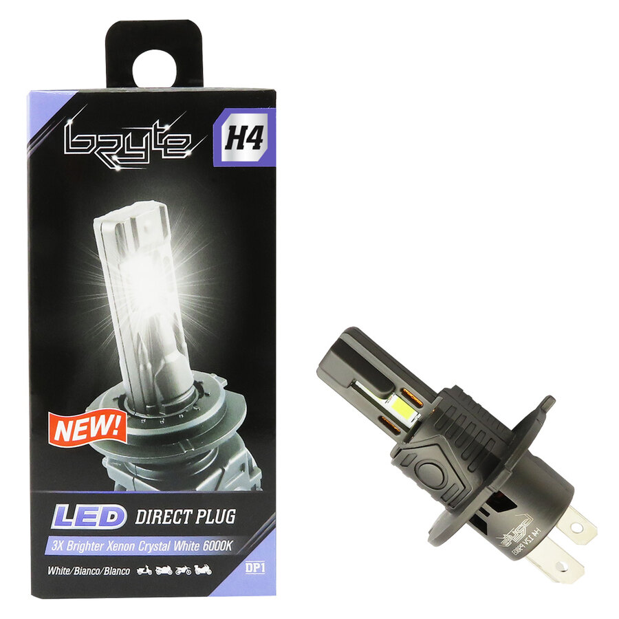 Lampadine - Led H4 H/L Led Headlight Direct Plug - BRYTE