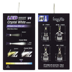Lampadine H4 Led Headlight Conversion Kit V4 - BRYTE
