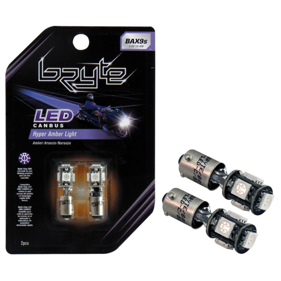 Lampadina moto BAX9S a led BAX9S - BRYTE