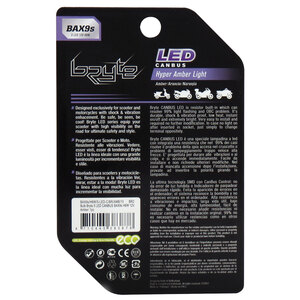 Lampadina moto BAX9S a led BAX9S - BRYTE