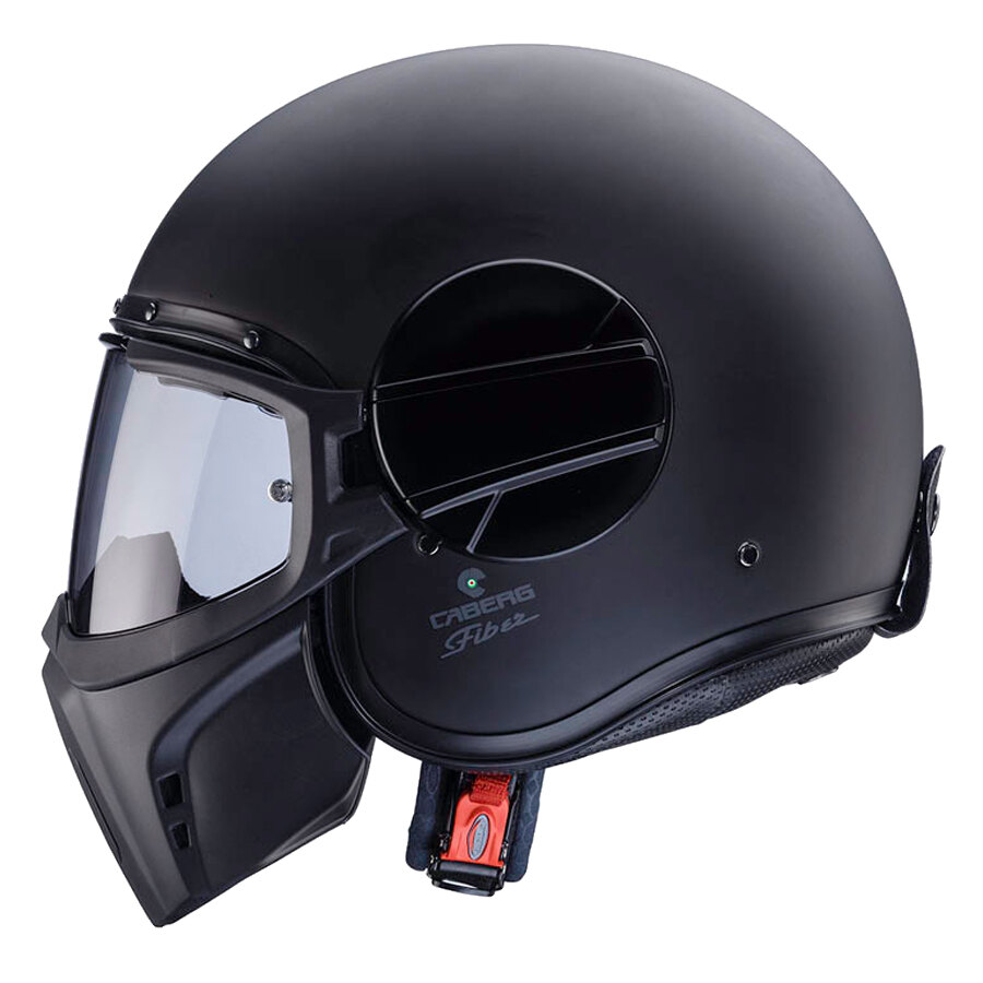 Casco Moto Aperto BANDIT - Stile Jet, Nero Opaco Con Visiera, Leggero E Comfortevole