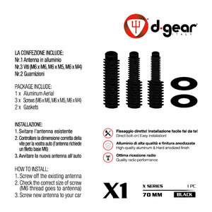 AM-FM in Alluminio Compact X1 - D-GEAR