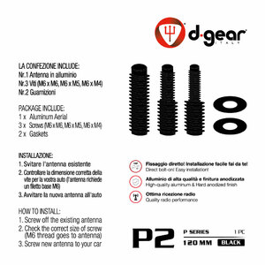 AM-FM in Alluminio Regular P2 - D-GEAR