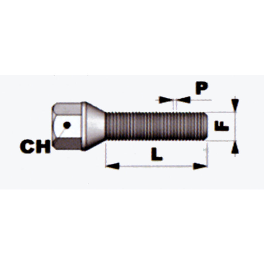 Bulloni Passo 12x1,5mm