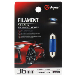 Lampadina a siluro a filamento Super - 36 Feston SV8,5 Lamp - D-GEAR