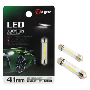 Lampadina a siluro a led SV8,5 41mm Torsion COB filament - D-GEAR D-GEAR