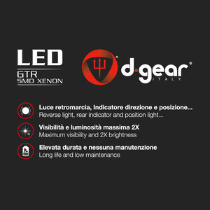Lampadina BA15S a led GTR - BA15S SMD Led - D-GEAR