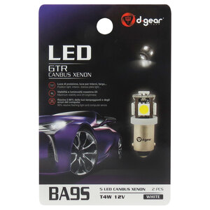 Lampadina BA9S a led GTR - BA9S Canbus SMD Led - D-GEAR