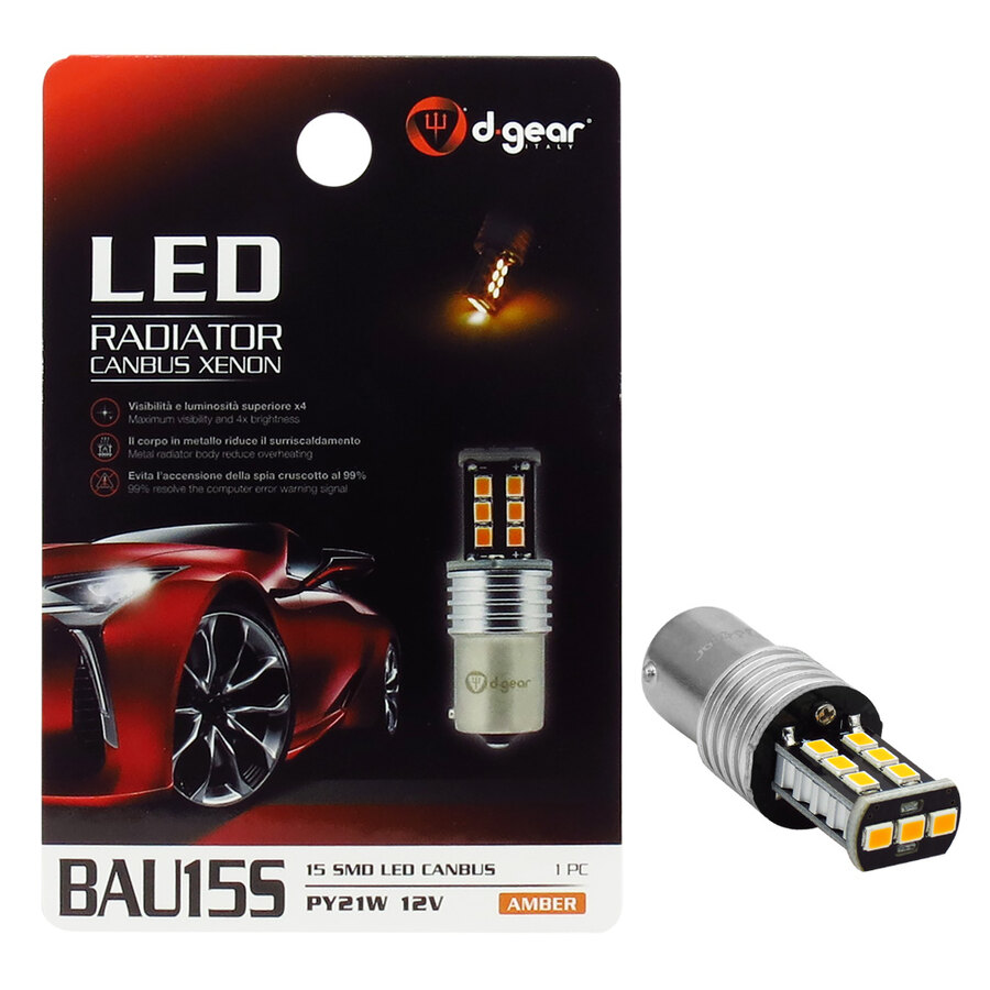 Lampadina BAU15S a led BAU15S Led Radiator Canbus Xenon - D-GEAR