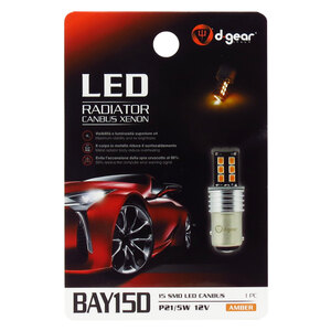Lampadina BAW15D a led BAU15D Led Radiator Canbus Xenon - D-GEAR