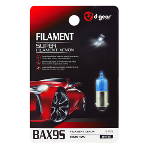 Lampadina BAX9S a filamento BAX9S Super Filament Xenon - D-GEAR