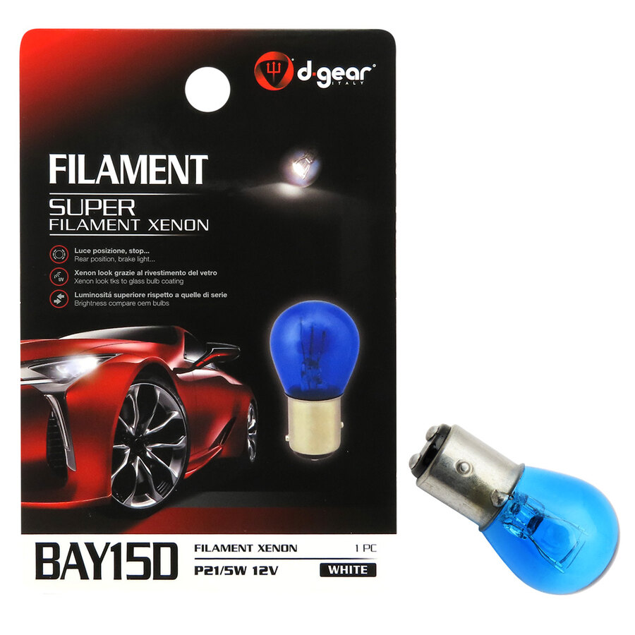 Lampadina BAY15D a filamento BAY15D Super Filament Xenon - D-GEAR