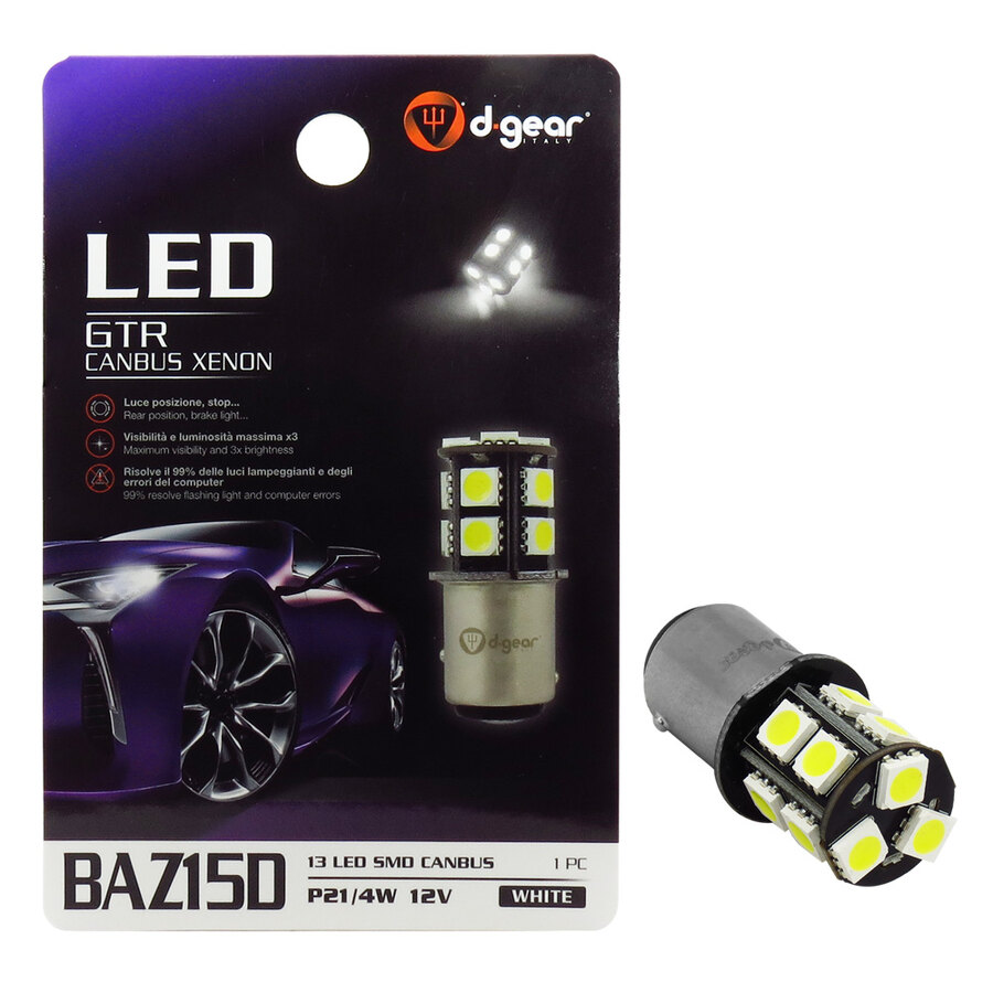 Lampadina BAZ15D a led GTR - BAZ15D SMD Led - D-GEAR