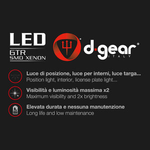 Lampadina T10 a led GTR - T10 SMD Led - D-GEAR