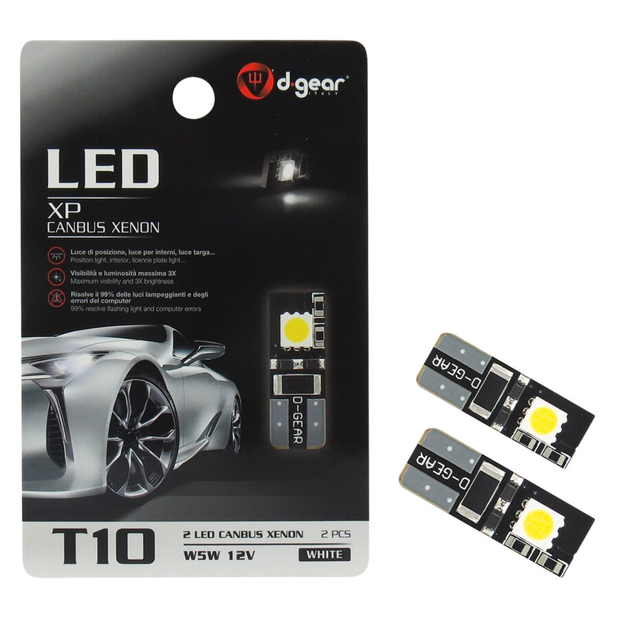 Lampadina T10 a led XP - T10 Canbus 2 Led - D-GEAR