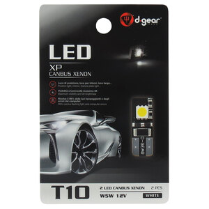 Lampadina T10 a led XP - T10 Canbus 2 Led - D-GEAR
