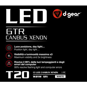 Lampadina T20 a led XP - T20 - 2 contatti Canbus - D-GEAR