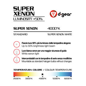 Lampadine Altri Attacchi H9 - Super White - D-GEAR
