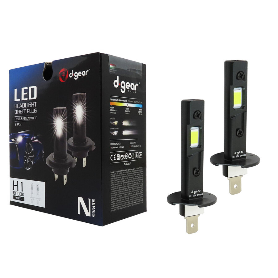 Lampadine H1 N-series Led Headlight Direct Plug - D-GEAR