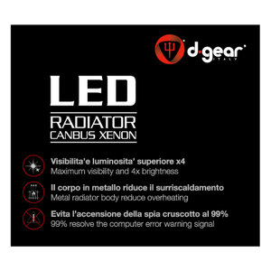 Lampadina T20 a led T20 Led Radiator Canbus Xenon - D-GEAR