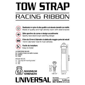 Nastro da traino Tow Strap - D-GEAR