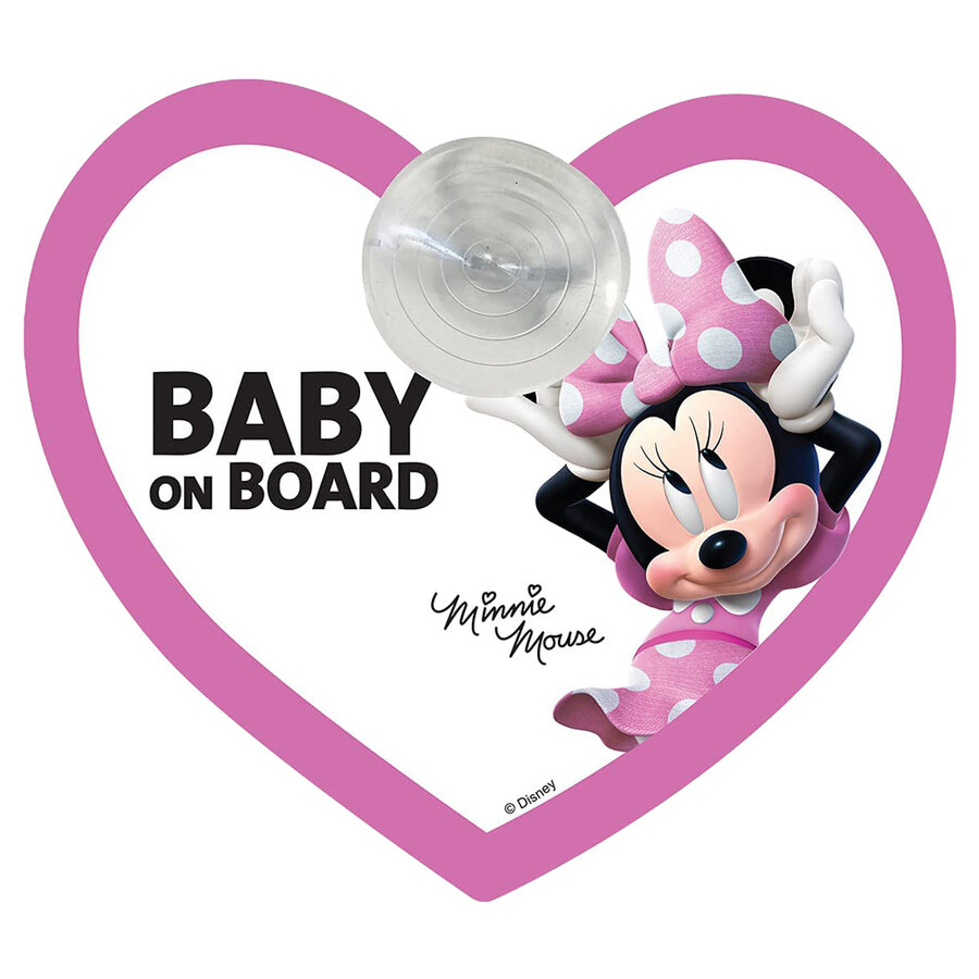 Targhetta Baby on board Minnie - DISNEY