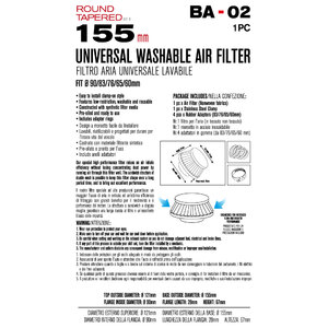 Filtro aspirazione diretta universale BA 02 - ENRICH VOKE