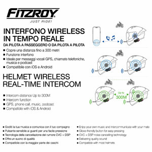 Kit interfono con Bluetooth - FITZROY
