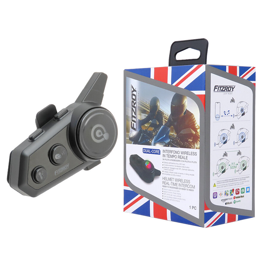 Kit interfono con Bluetooth Dual-Core - FITZROY