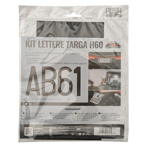 GAT - Adesivi targa Kit adesivi lettere targa mezzi agricoli - GAT - Adesivi targa