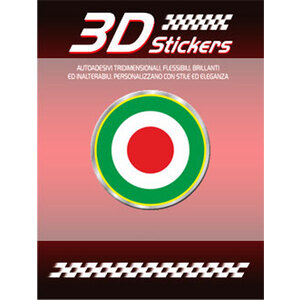 Adesivi Coccarda Italia 3D Grande - GAT